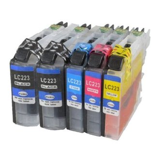 5 x Tinte fr Brother DCP J 4120 DW / MFC 4420 DW / MFC